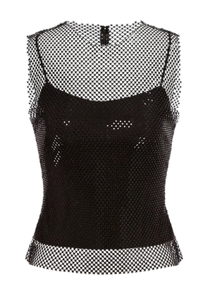 Alberta Ferretti mesh vest - Black