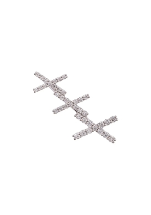 ALINKA 18K white gold Katia diamond right ear cuff - Metallic