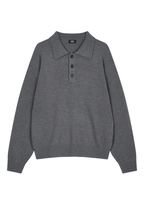 TOMBOY long-sleeve polo shirt - Grey