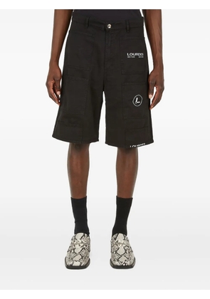 Lourdes patch-pocket shorts - Black