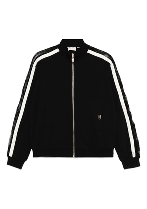 LIU JO lace-insert zip-fastening top - Black