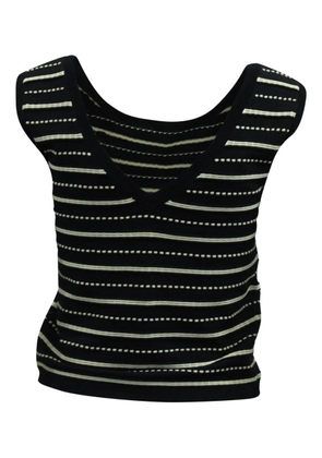 SANDRO striped knitted vest - Black