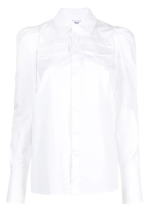 Dice Kayek cotton poplin long-sleeved shirt - White