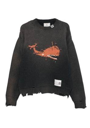Maison MIHARA YASUHIRO whale intarsia-knit sweater - Black