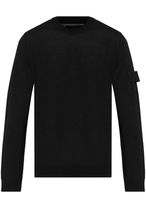 Stone Island Compass-motif jumper - Black