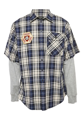 DSQUARED2 tartan shirt - Blue