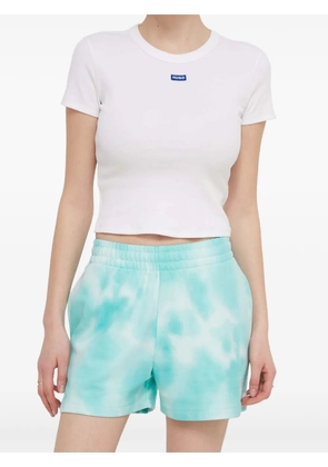 HUGO tie-dye drawstring shorts - Blue