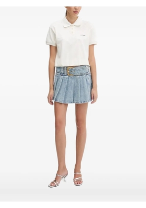 Miss Sixty ANGEL WINGS rope-detail polo shirt - White