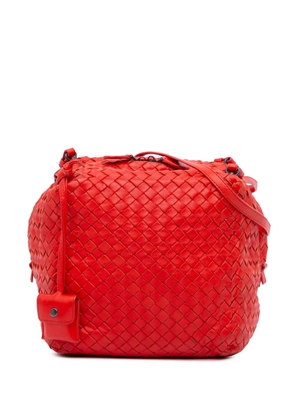 Bottega Veneta Pre-Owned 2012-2024 Nappa Intrecciato Cube shoulder bag - Red