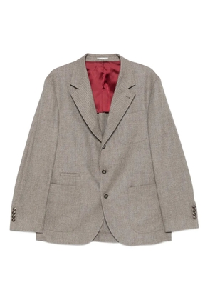 Brunello Cucinelli single-breasted blazer - Grey
