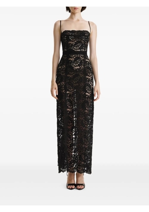 2310 STUDIO lace-insert sleeveless maxi dress - Black