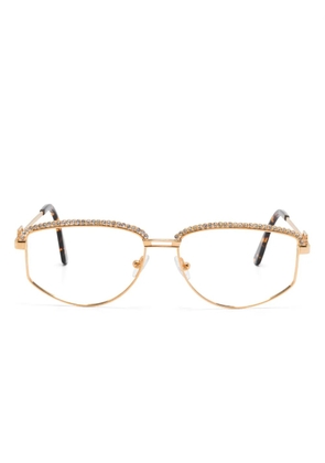 Tiffany & Co. Pre-Owned crystal-embellished glasses - Gold