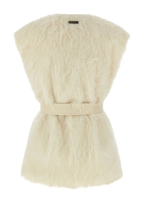 Peserico belted gilet - White