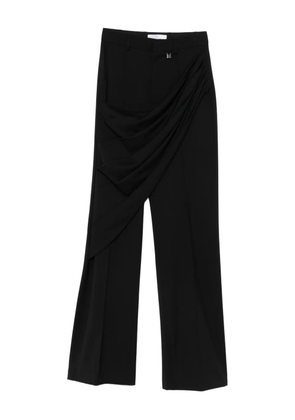 Giuseppe Di Morabito draped straight-leg trousers - Black