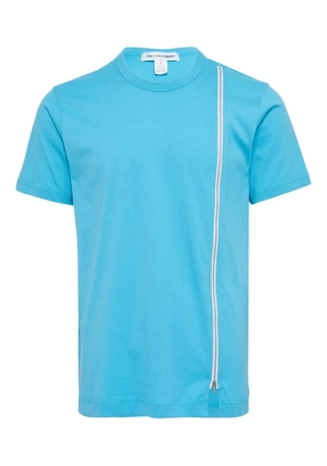 Comme Des Garçons Shirt zip-embellished T-shirt - Blue