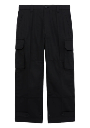 Comme des Garçons Homme cotton belted-cuff cargo trousers - Black