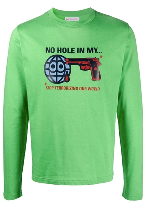 Walter Van Beirendonck Pre-Owned Gun long-sleeved T-shirt - Green
