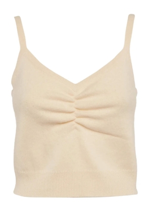 SANDRO 2024 ruched knit top - Neutrals