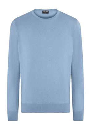 Zegna crew-neck sweater - Blue