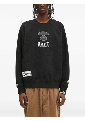 AAPE BY *A BATHING APE® dropped-shoulders crew-neck sweatshirt - Black