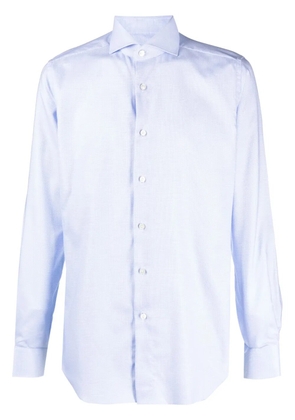 Xacus cutaway-collar organic cotton shirt - Blue