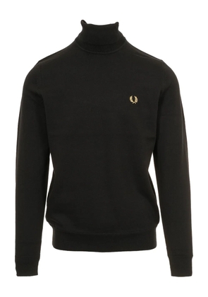 Fred Perry laurel wreath roll-neck sweater - Black