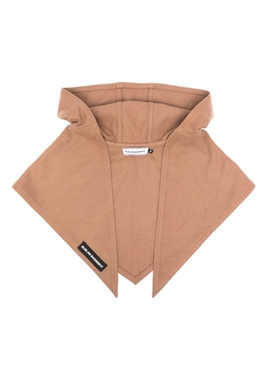 Ruslan Baginskiy logo-patch felted hood - Neutrals