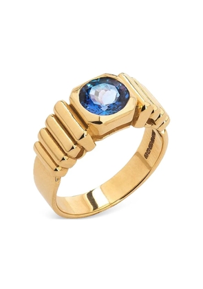 Van Robot 18k yellow gold Van Inca tanzanite signet ring