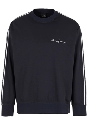 Armani Exchange side-stripe long-sleeve T-shirt - Blue