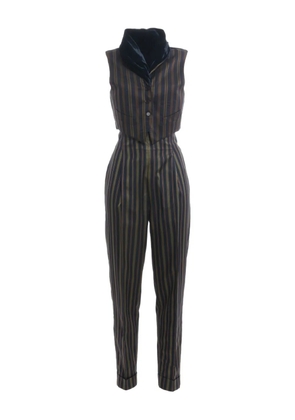 Romeo Gigli Pre-Owned 1980s silk suit - Blue