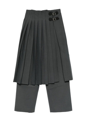 Charles Jeffrey Loverboy pleated wide-leg trousers - Grey