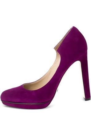 Paul Andrew 115mm suede pumps - Purple