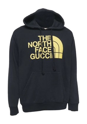 Gucci Pre-Owned x The North Face logo-print cotton hoodie - Black