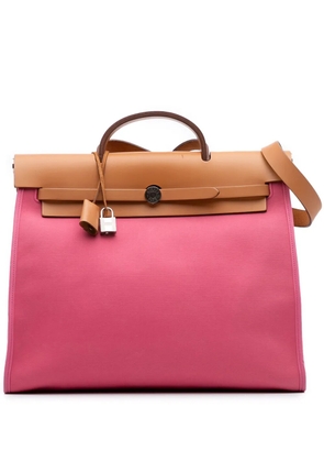 Hermès Pre-Owned 2012 Toile Herbag Zip 39 satchel - Brown