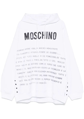 Moschino Archive Message hoodie - White
