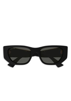 Gucci Eyewear stripe geometric sunglasses - Black