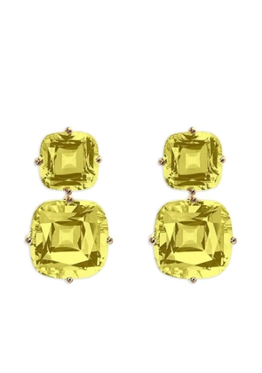 Goshwara 18kt yellow gold Gossip Lemon Quartz earrings