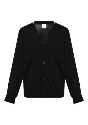 Paul Smith stripe-detail cardigan - Blue