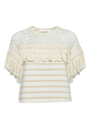 See By Chloé Vintage fringed T-shirt - White