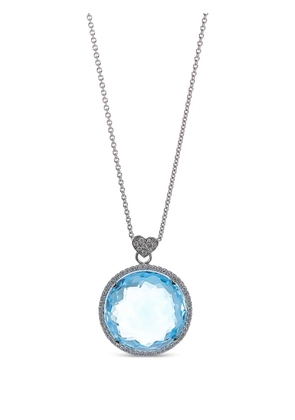 Lisa Nik 18kt white gold pendant Topaz necklace - Silver