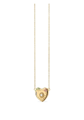 MONICA RICH KOSANN 18K yellow gold Secret Garden Heart multi-stone locket