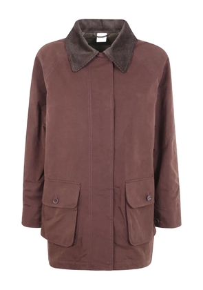 ASPESI corduroy-collar cotton jacket - Red