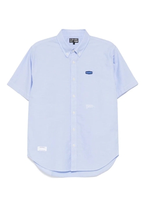 izzue logo-patch shirt - Blue