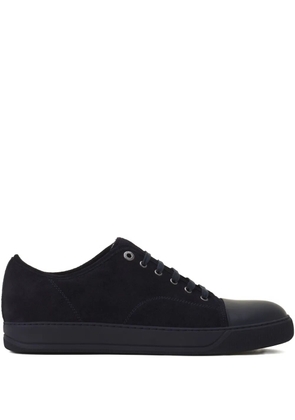 Lanvin suede leather cap-toe sneakers - Blue