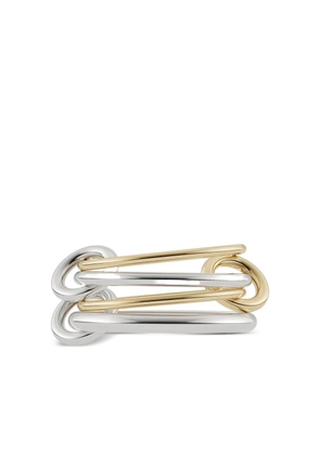 Spinelli Kilcollin 18K yellow gold and silver Pisces Four Link ring
