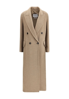 Max Mara double-breasted drap coat - Neutrals