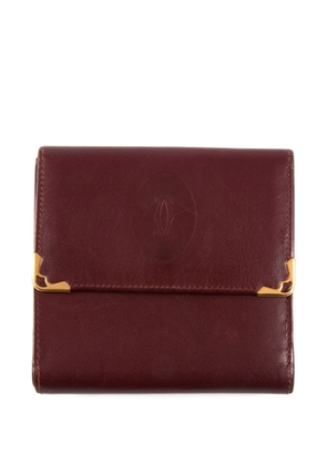 Cartier 1990s leather wallet - Red