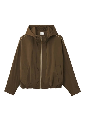 b+ab hooded drawstring jacket - Brown