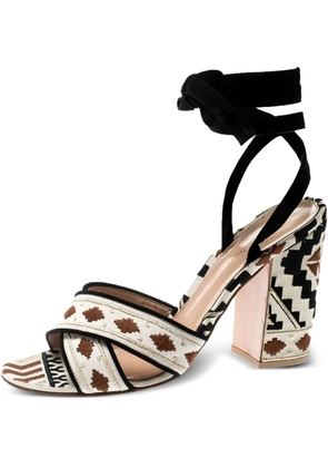 Gianvito Rossi pre-owned 105mm Cheyenne sandals - Neutrals