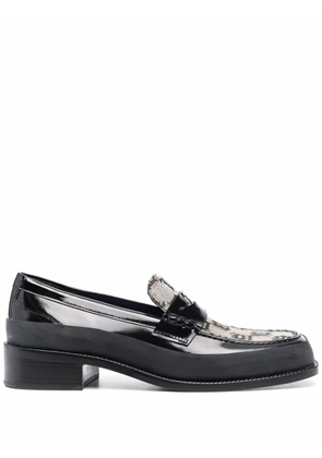 MISBHV jacquard monogram loafers - Black